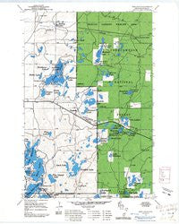 Iron Lake SE Wisconsin Historical topographic map, 1:24000 scale, 7.5 X 7.5 Minute, Year 1961