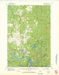 Iron Lake Wisconsin Historical topographic map, 1:62500 scale, 15 X 15 Minute, Year 1961