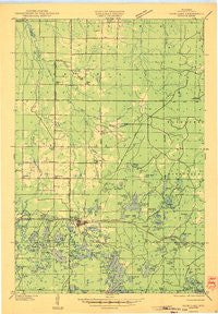 Iron Lake Wisconsin Historical topographic map, 1:48000 scale, 15 X 15 Minute, Year 1947