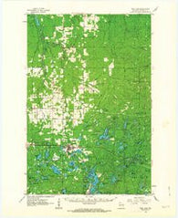 Iron Lake Wisconsin Historical topographic map, 1:62500 scale, 15 X 15 Minute, Year 1961