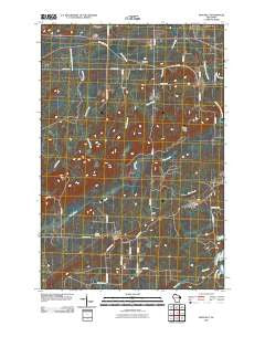 Iron Belt Wisconsin Historical topographic map, 1:24000 scale, 7.5 X 7.5 Minute, Year 2010