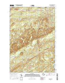 Iron Belt Wisconsin Current topographic map, 1:24000 scale, 7.5 X 7.5 Minute, Year 2015