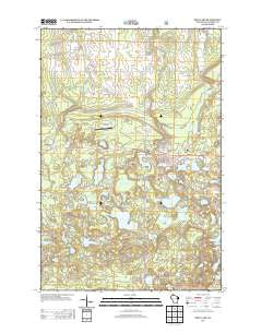 Iron Lake Wisconsin Historical topographic map, 1:24000 scale, 7.5 X 7.5 Minute, Year 2013