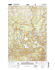 Iron Lake Wisconsin Current topographic map, 1:24000 scale, 7.5 X 7.5 Minute, Year 2015