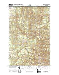 Iron Lake NE Wisconsin Historical topographic map, 1:24000 scale, 7.5 X 7.5 Minute, Year 2013