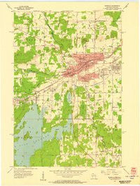 Ironwood Michigan Historical topographic map, 1:24000 scale, 7.5 X 7.5 Minute, Year 1955