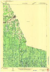 Ironwood Michigan Historical topographic map, 1:48000 scale, 15 X 15 Minute, Year 1943