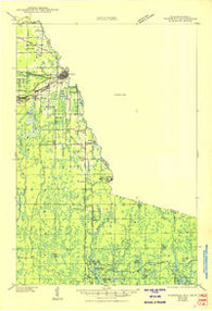 Ironwood Michigan Historical topographic map, 1:48000 scale, 15 X 15 Minute, Year 1943