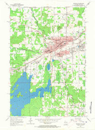 Ironwood Michigan Historical topographic map, 1:24000 scale, 7.5 X 7.5 Minute, Year 1955