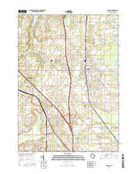 Jackson Wisconsin Current topographic map, 1:24000 scale, 7.5 X 7.5 Minute, Year 2015