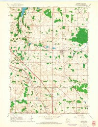 Jackson Wisconsin Historical topographic map, 1:24000 scale, 7.5 X 7.5 Minute, Year 1959