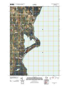 Jacksonport Wisconsin Historical topographic map, 1:24000 scale, 7.5 X 7.5 Minute, Year 2010