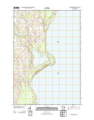 Jacksonport Wisconsin Historical topographic map, 1:24000 scale, 7.5 X 7.5 Minute, Year 2013