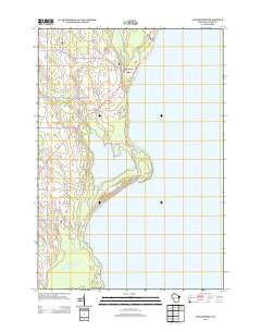 Jacksonport Wisconsin Historical topographic map, 1:24000 scale, 7.5 X 7.5 Minute, Year 2013