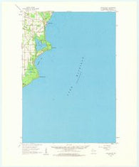 Jacksonport Wisconsin Historical topographic map, 1:62500 scale, 15 X 15 Minute, Year 1960