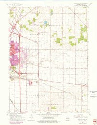 Janesville East Wisconsin Historical topographic map, 1:24000 scale, 7.5 X 7.5 Minute, Year 1961