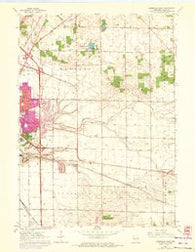 Janesville East Wisconsin Historical topographic map, 1:24000 scale, 7.5 X 7.5 Minute, Year 1961