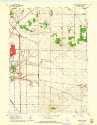 Janesville East Wisconsin Historical topographic map, 1:24000 scale, 7.5 X 7.5 Minute, Year 1961