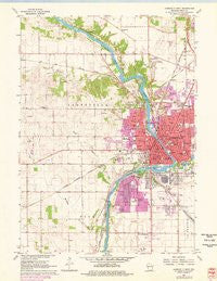 Janesville West Wisconsin Historical topographic map, 1:24000 scale, 7.5 X 7.5 Minute, Year 1961