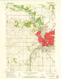 Janesville West Wisconsin Historical topographic map, 1:24000 scale, 7.5 X 7.5 Minute, Year 1961