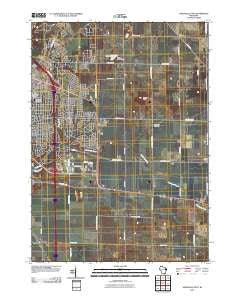 Janesville East Wisconsin Historical topographic map, 1:24000 scale, 7.5 X 7.5 Minute, Year 2010