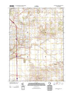 Janesville East Wisconsin Historical topographic map, 1:24000 scale, 7.5 X 7.5 Minute, Year 2013