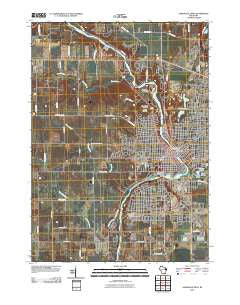 Janesville West Wisconsin Historical topographic map, 1:24000 scale, 7.5 X 7.5 Minute, Year 2010