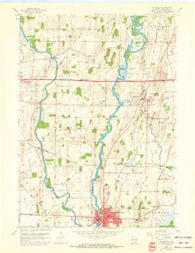 Jefferson Wisconsin Historical topographic map, 1:24000 scale, 7.5 X 7.5 Minute, Year 1959