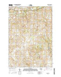 Jewett Wisconsin Current topographic map, 1:24000 scale, 7.5 X 7.5 Minute, Year 2015