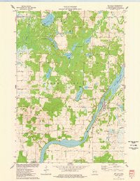 Jim Falls Wisconsin Historical topographic map, 1:24000 scale, 7.5 X 7.5 Minute, Year 1975