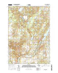 Jim Falls Wisconsin Current topographic map, 1:24000 scale, 7.5 X 7.5 Minute, Year 2015