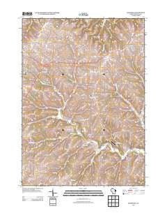 Jonesdale Wisconsin Historical topographic map, 1:24000 scale, 7.5 X 7.5 Minute, Year 2013