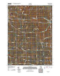 Juda Wisconsin Historical topographic map, 1:24000 scale, 7.5 X 7.5 Minute, Year 2010