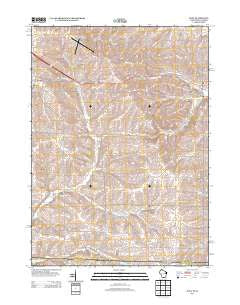 Juda Wisconsin Historical topographic map, 1:24000 scale, 7.5 X 7.5 Minute, Year 2013
