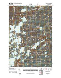 Julia Lake Wisconsin Historical topographic map, 1:24000 scale, 7.5 X 7.5 Minute, Year 2011