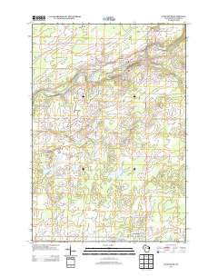 Jump River Wisconsin Historical topographic map, 1:24000 scale, 7.5 X 7.5 Minute, Year 2013