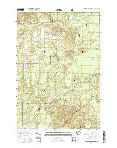 Jump River Fire Tower SW Wisconsin Current topographic map, 1:24000 scale, 7.5 X 7.5 Minute, Year 2015