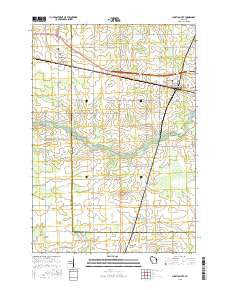 Junction City Wisconsin Current topographic map, 1:24000 scale, 7.5 X 7.5 Minute, Year 2015