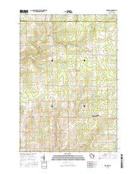 Kalinke Wisconsin Current topographic map, 1:24000 scale, 7.5 X 7.5 Minute, Year 2015