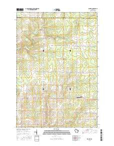 Kalinke Wisconsin Current topographic map, 1:24000 scale, 7.5 X 7.5 Minute, Year 2015