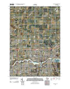 Kaukauna Wisconsin Historical topographic map, 1:24000 scale, 7.5 X 7.5 Minute, Year 2010