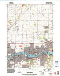 Kaukauna Wisconsin Historical topographic map, 1:24000 scale, 7.5 X 7.5 Minute, Year 1992