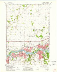 Kaukauna Wisconsin Historical topographic map, 1:24000 scale, 7.5 X 7.5 Minute, Year 1974