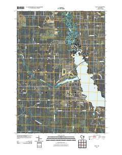 Kelly Wisconsin Historical topographic map, 1:24000 scale, 7.5 X 7.5 Minute, Year 2010