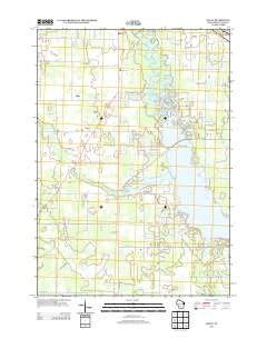 Kelly Wisconsin Historical topographic map, 1:24000 scale, 7.5 X 7.5 Minute, Year 2013