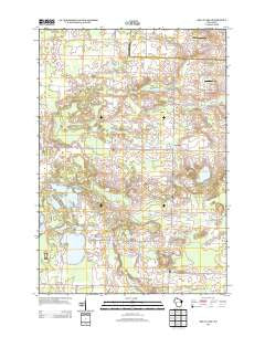 Kelly Lake Wisconsin Historical topographic map, 1:24000 scale, 7.5 X 7.5 Minute, Year 2013