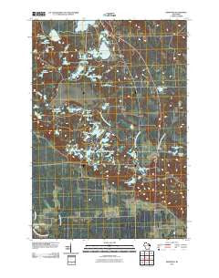 Kempster Wisconsin Historical topographic map, 1:24000 scale, 7.5 X 7.5 Minute, Year 2010