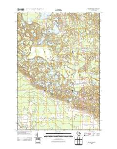 Kempster Wisconsin Historical topographic map, 1:24000 scale, 7.5 X 7.5 Minute, Year 2013