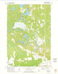 Kempster Wisconsin Historical topographic map, 1:24000 scale, 7.5 X 7.5 Minute, Year 1973