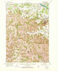 Kendall Wisconsin Historical topographic map, 1:62500 scale, 15 X 15 Minute, Year 1962